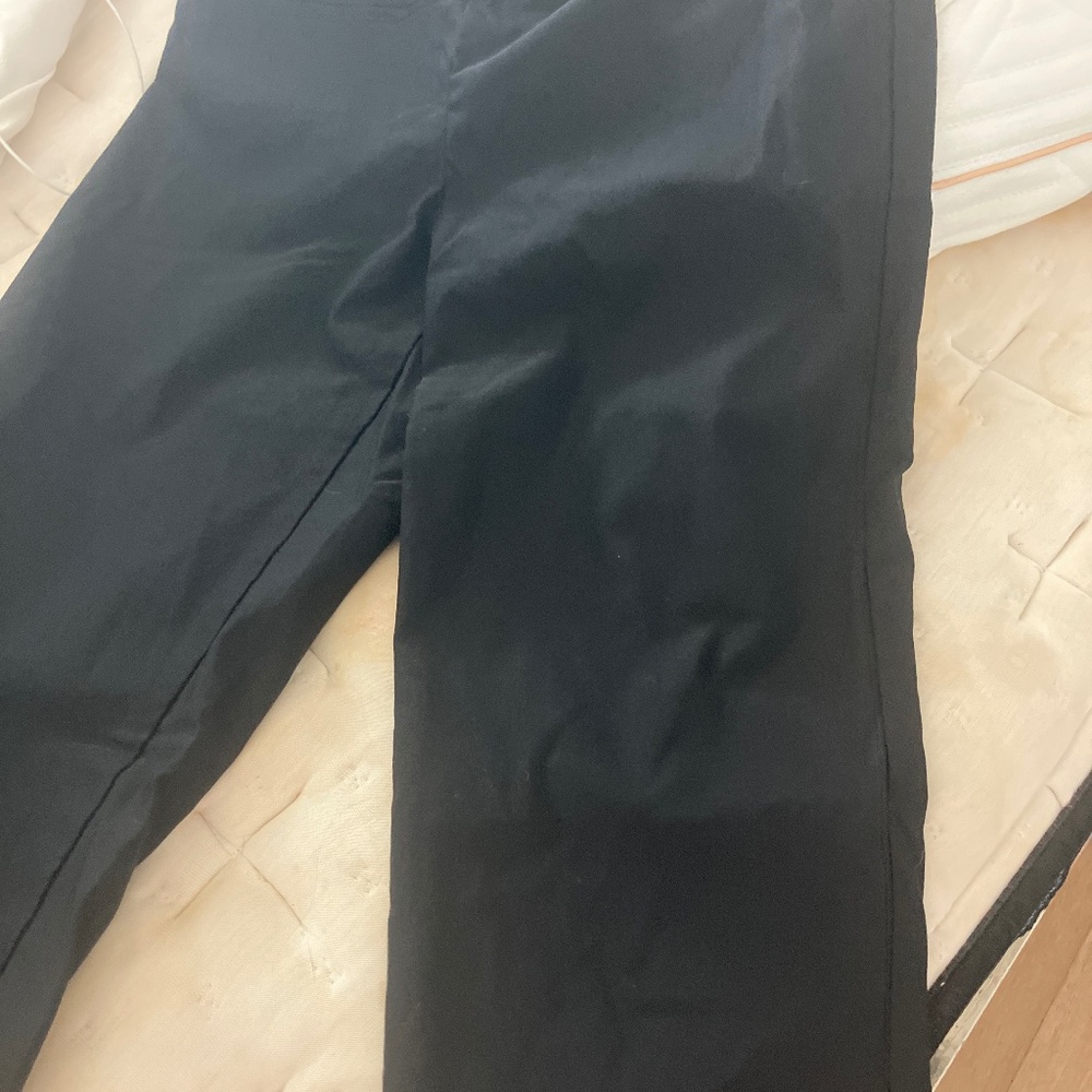 Nic+Zoe Wonderstretch Straight Leg Pants Black Onyx Size 6